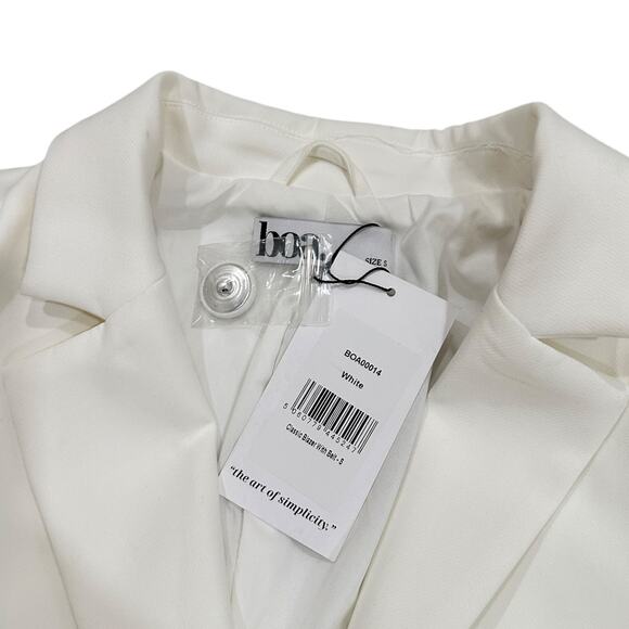 NWT BOA Classic Blazer with Belt in White - Picture 3 of 8